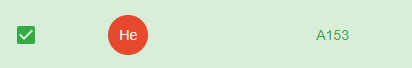 A row on the Cattle page with its checkbox selected