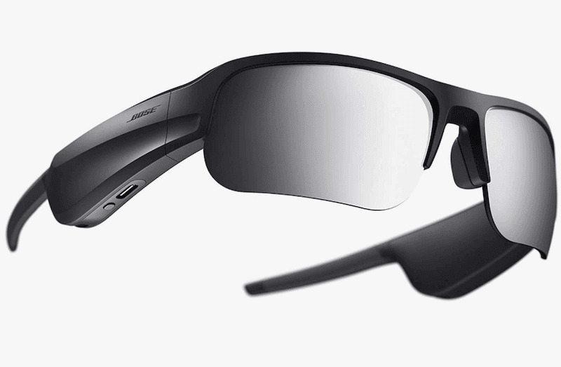 Black Bose sport open-ear audio sunglasses